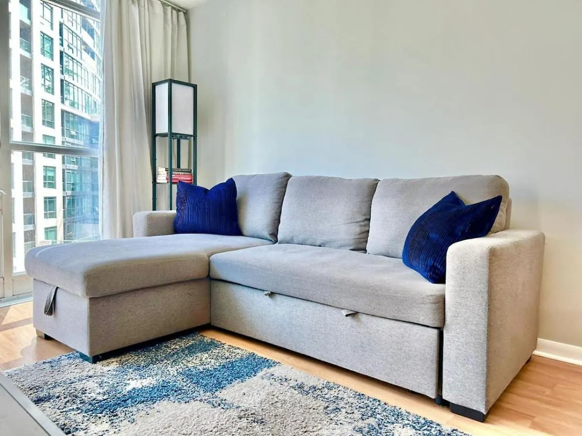 Stylish 1Br Condo With Balcony, Parking In Down Town Toronto Holiday home